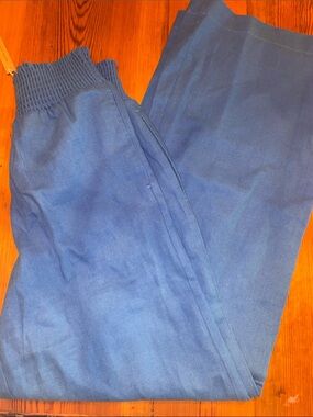 Love Tree Olive Green Ribbed Waist linen blend pants